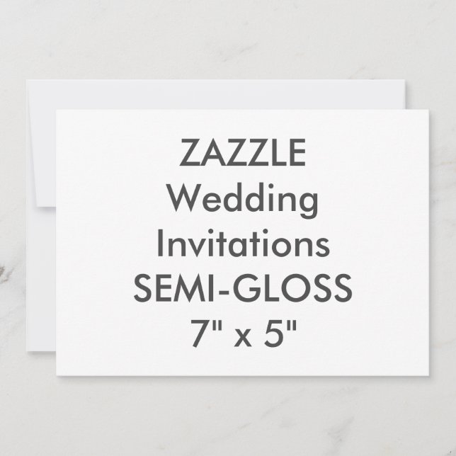 Invitations de mariage SEMI-GLOSS 110lb 7 pouces x (Devant)