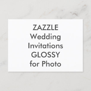 Invitations de mariage SEMI-GLOSS 5" x 3,5"