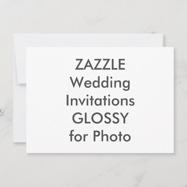 Invitations de mariage SEMI-GLOSS 6,25 po x 4,5 po (Devant)