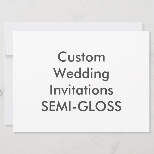 Invitations de mariage SEMI-GLOSS 8,75 po x 6,5 po (Devant)