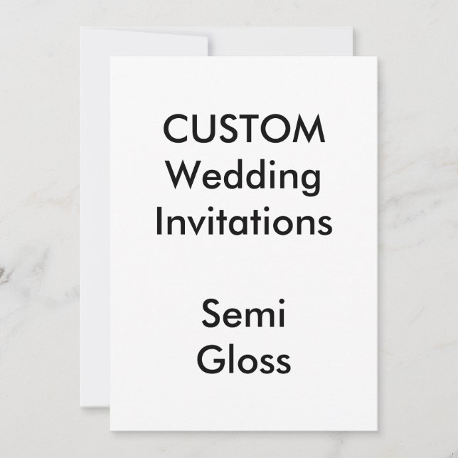 Invitations de mariage SEMI GLOSS personnalisées 5 (Devant)