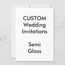 Invitations de mariage SEMI GLOSS personnalisées 5