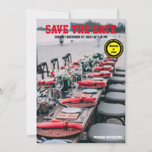 invitations de mariage simple élégante