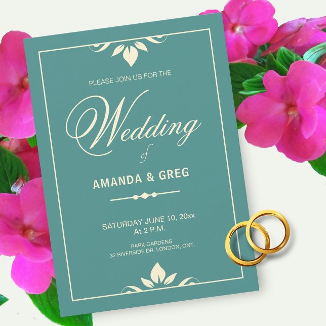 Invitations de mariage simples et élégantes (Créateur téléchargé)