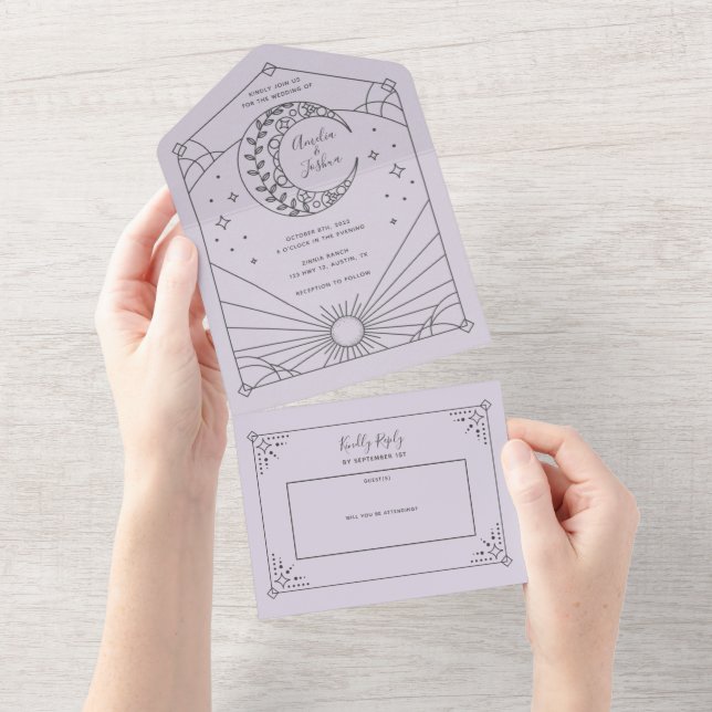 Invitations de mariage Stardust (Déchirure)