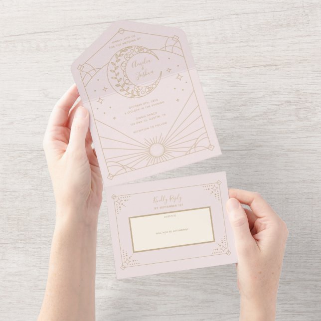 Invitations de mariage Stardust (Déchirure)