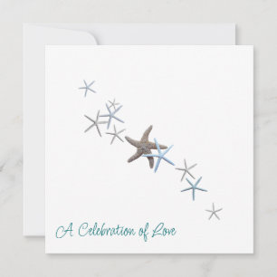 Invitations de mariage Starfish Beach