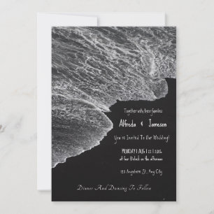 Invitations de mariage sur la plage de sable