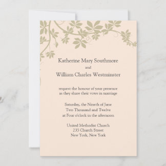 Invitations De Mariage Taupe Et Ivory
