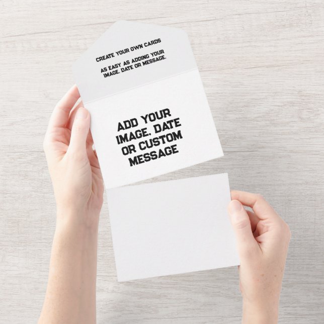 Invitations de mariage tout-en-un - Personnalisé e (Déchirure)