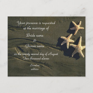 Invitations de mariage tropical ou fête de plage