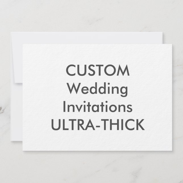 Invitations de mariage ULTRA-THICK 360 lb 7 pouces (Devant)