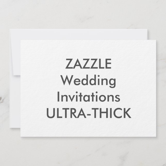 Invitations de mariage ULTRA-THICK 7" x 5" (Devant)