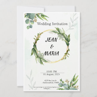 Invitations de mariage Une histoire d'amour commen