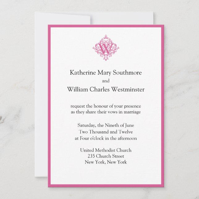 Invitations de mariage uniques (Devant)