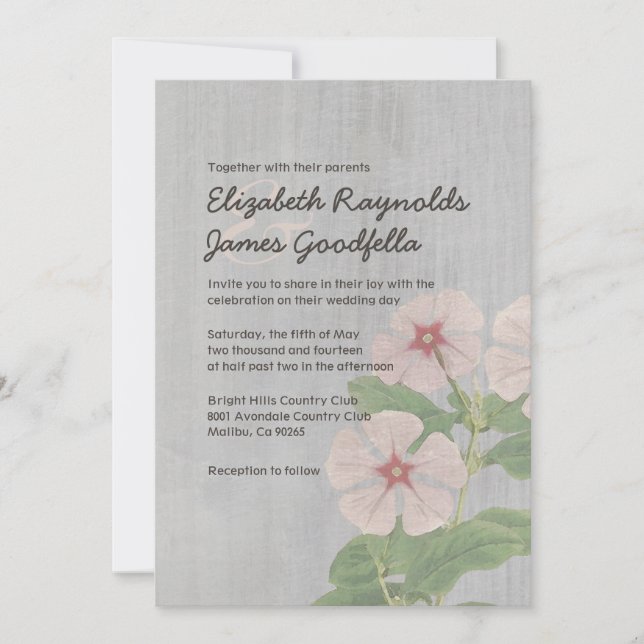 Invitations de mariage Vintages (Devant)