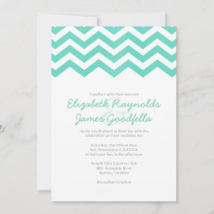 Invitations de mariage Vintages de Chevron
