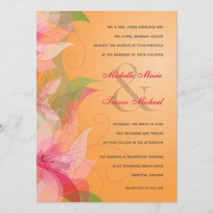 Invitations de Mariages de automne floraux de la t