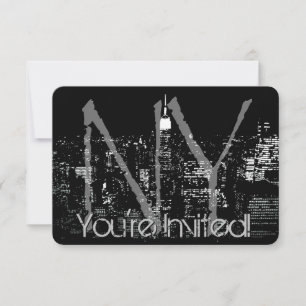 Invitations de New York personnalisées RSVP de New