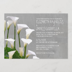 Invitations de noces de Calla Lillies