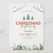 Invitations de Noël