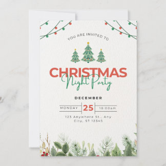 Invitations de Noël