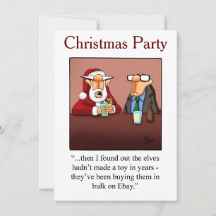 Invitations de Noël Humour