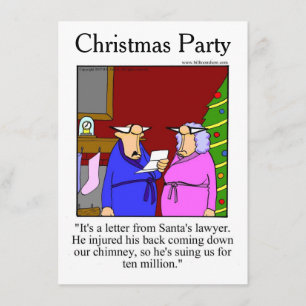 Invitations de Noël Humour