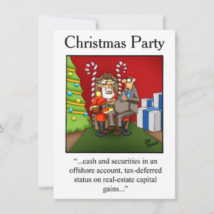 Invitations de Noël Humour