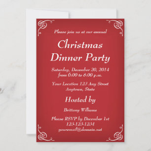 Invitations de Noël personnalisées