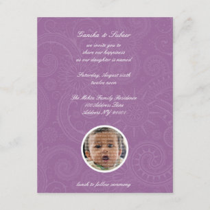 Invitations de noms de bébés Namkaran