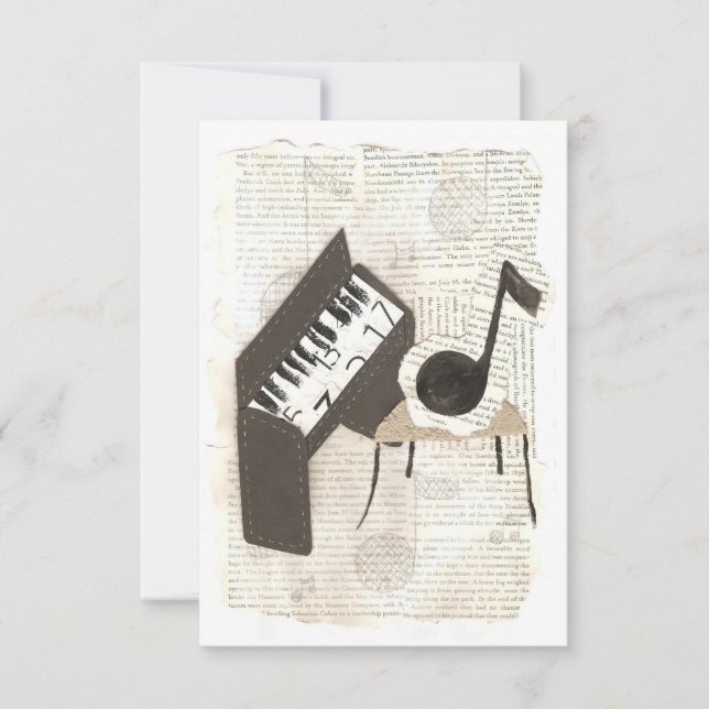 Invitations de notes musicales (Devant)