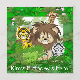 Invitations de PA de l'anniversaire de Chld de ZOO