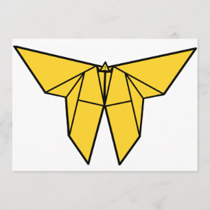 Invitations de papillon d'origami