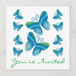 Invitations de papillons de la Réunion de famille