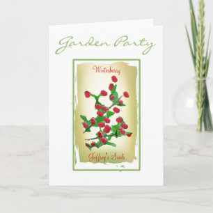 Invitations de paquets de graines d'aquarelle ou c