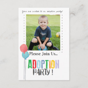 Invitations de partie d'adoption