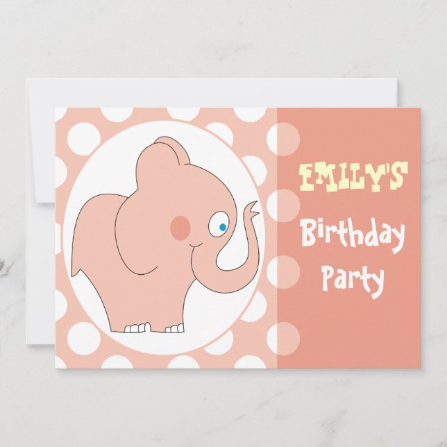 Invitations de partie d'anniversaire de enfant (Devant)