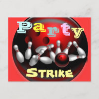 Invitations de partie de bowling