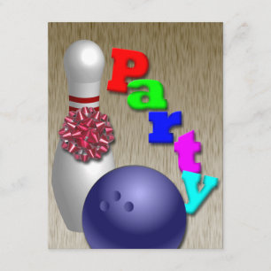 Invitations de partie de bowling personnalisables