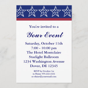 Invitations de partie de campagne électorale ou 4