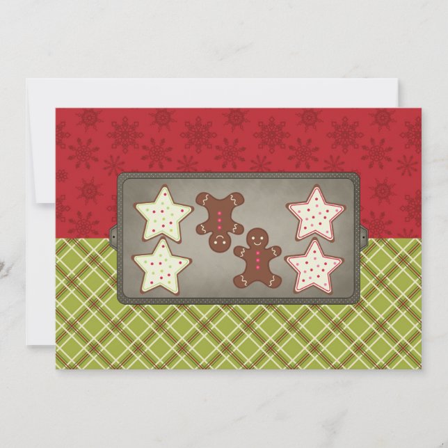 Invitations de partie de cuisson de biscuit de (Devant)