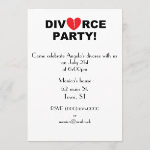 Invitations "de partie de divorce"