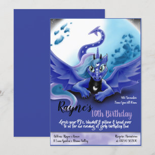Invitations de partie de dragon de Luna