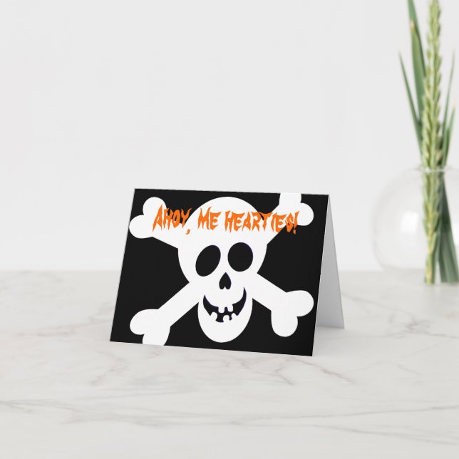 Invitations de partie de jolly roger (Devant)