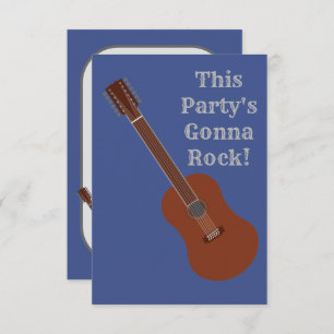 Invitations de partie de la guitare 12-String