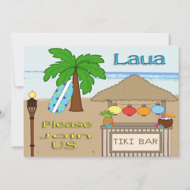 Invitations de partie de Laua/Tiki (Devant)
