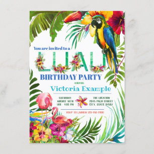 Invitations de partie de Luau
