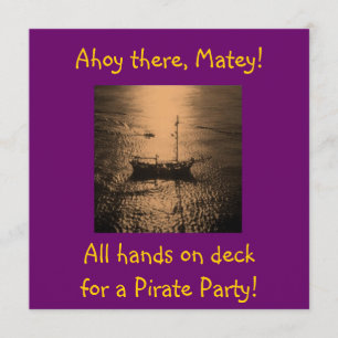 Invitations de parties pirates
