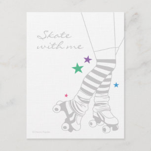 Invitations de pattes de patinage